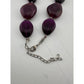 Women's Chunky Purple Necklace with Clasp