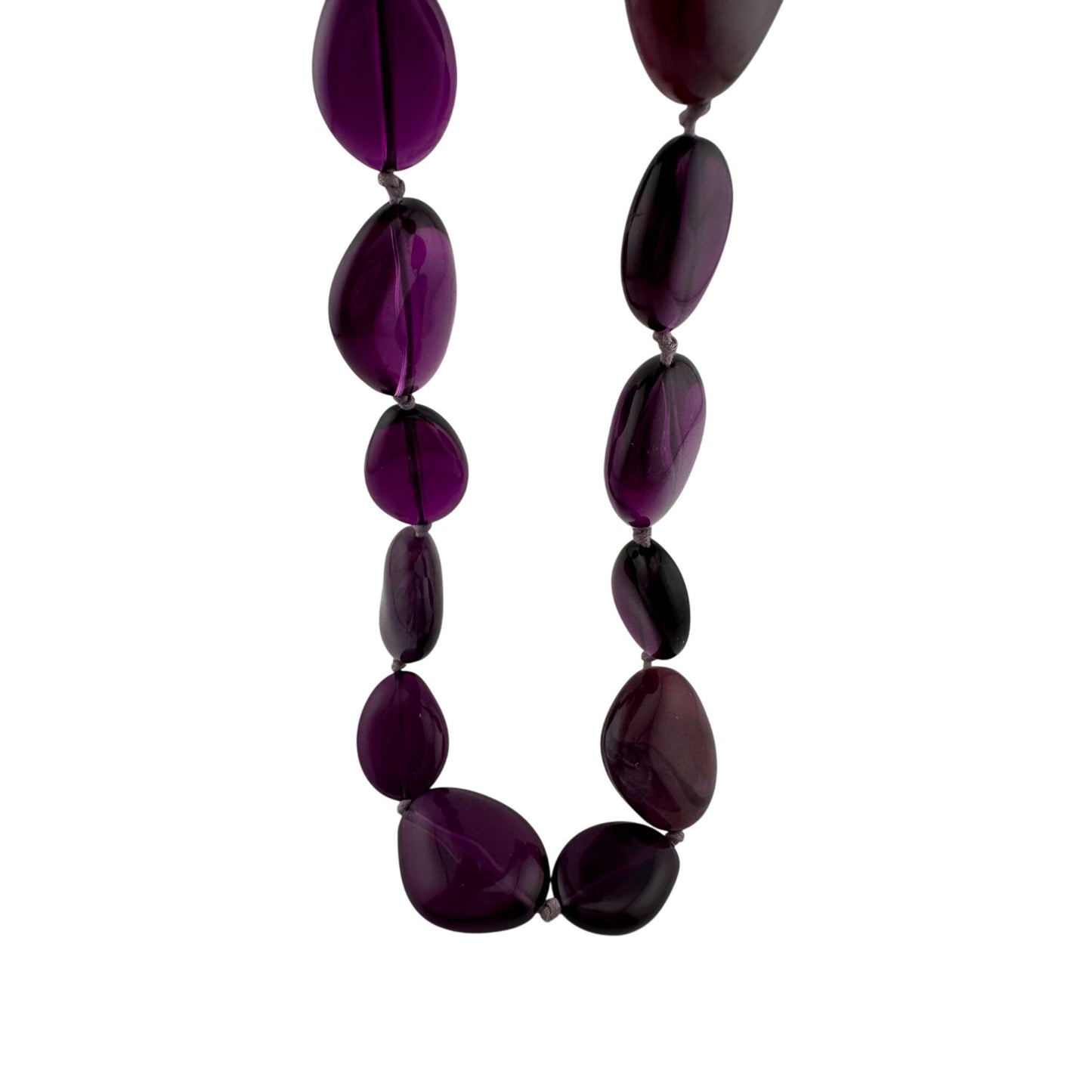 Women's Chunky Purple Necklace with Clasp