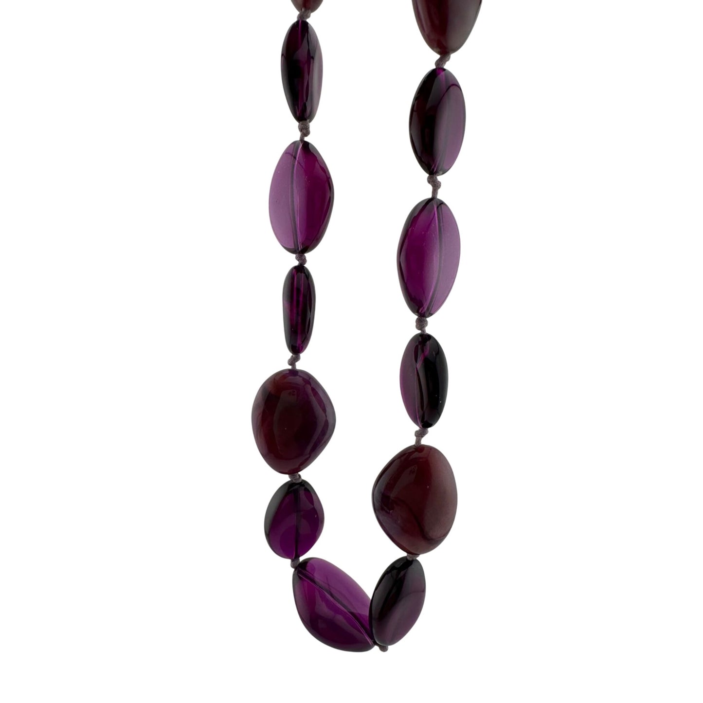 Women's Chunky Purple Necklace with Clasp