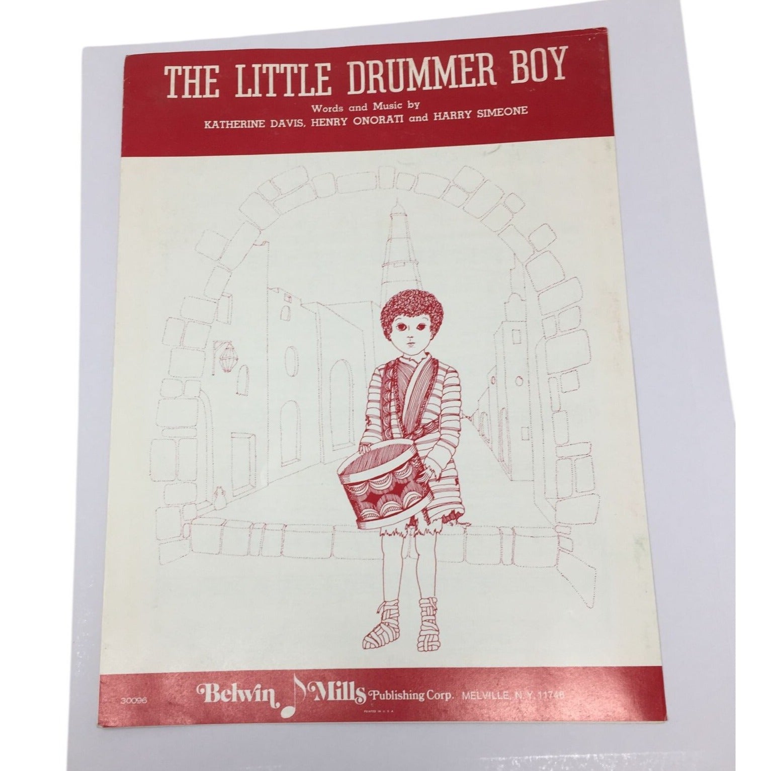 vintage 1960 sheet music edition of "The Little Drummer Boy" A+ Stuff  A+ Stuff SHEET MUSIC
