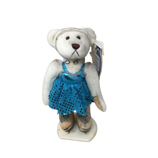 Sasha Figure Skater from the Brass Button Bears Sports Bears Collection Brass Button Bears  A+ Stuff Plush Toys / Stuffed Animals