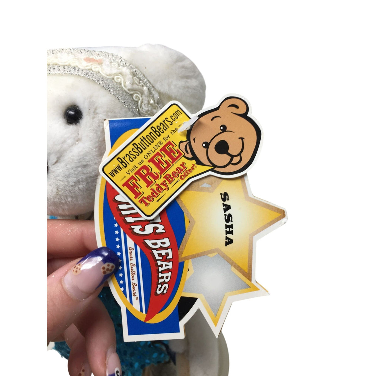 Sasha Figure Skater from the Brass Button Bears Sports Bears Collection Brass Button Bears  A+ Stuff Plush Toys / Stuffed Animals