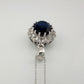 Stunning 6.40 Carat Imperial Lab Created  Blue Sapphire Necklace