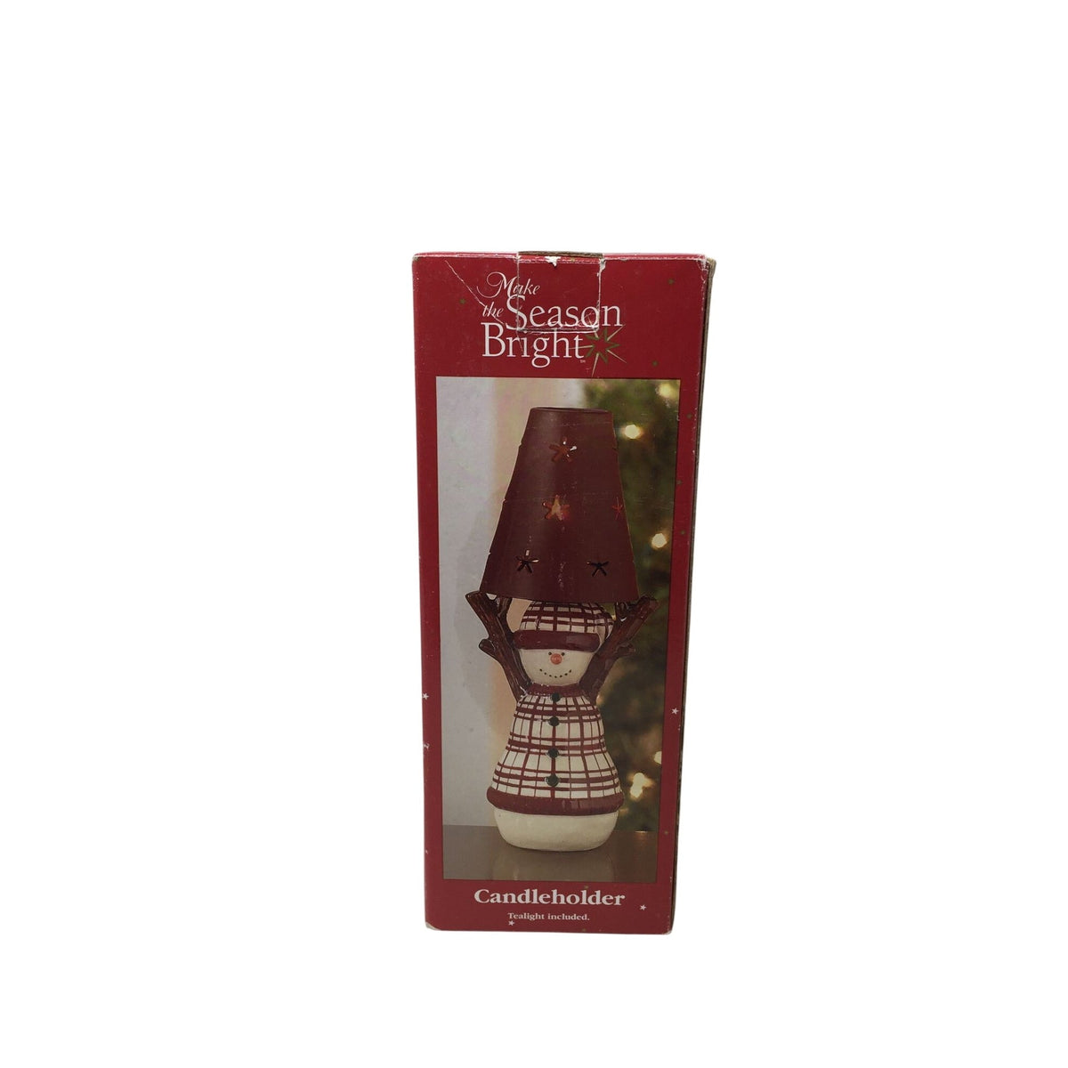 -Make the Season Bright- Holiday Tealight Candle Holder Kohl's  A+ Stuff Candle Holders
