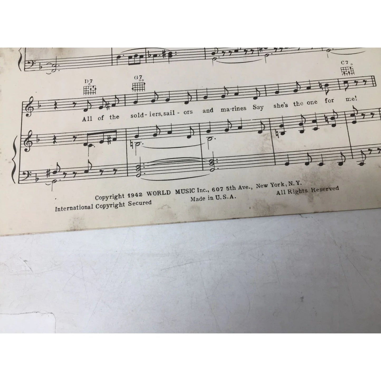 LALAPALUZA LU Vintage 1942 Sheet Music book - World music inc - sheet music - A+ Stuff