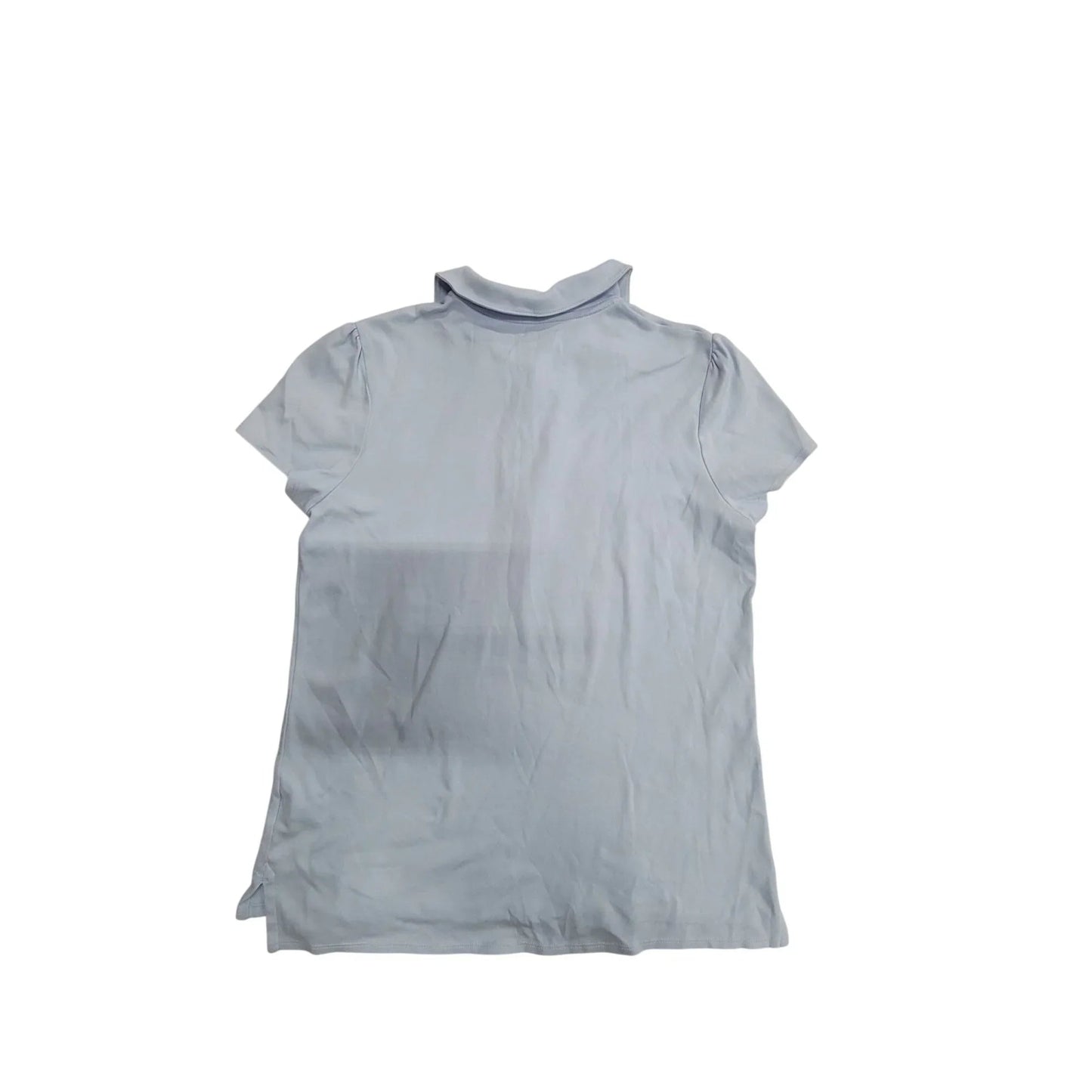 LANDS' END Women's Baby Blue Collared Short Sleeved Shirt Size Small - A+ Stuff - Shirts & Tops - A+ Stuff