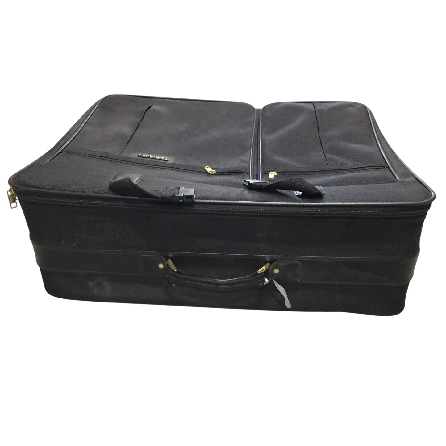 Large Black Samsonite Suitcase with wheels on it - samsonite - Luggage & Bags - A+ Stuff