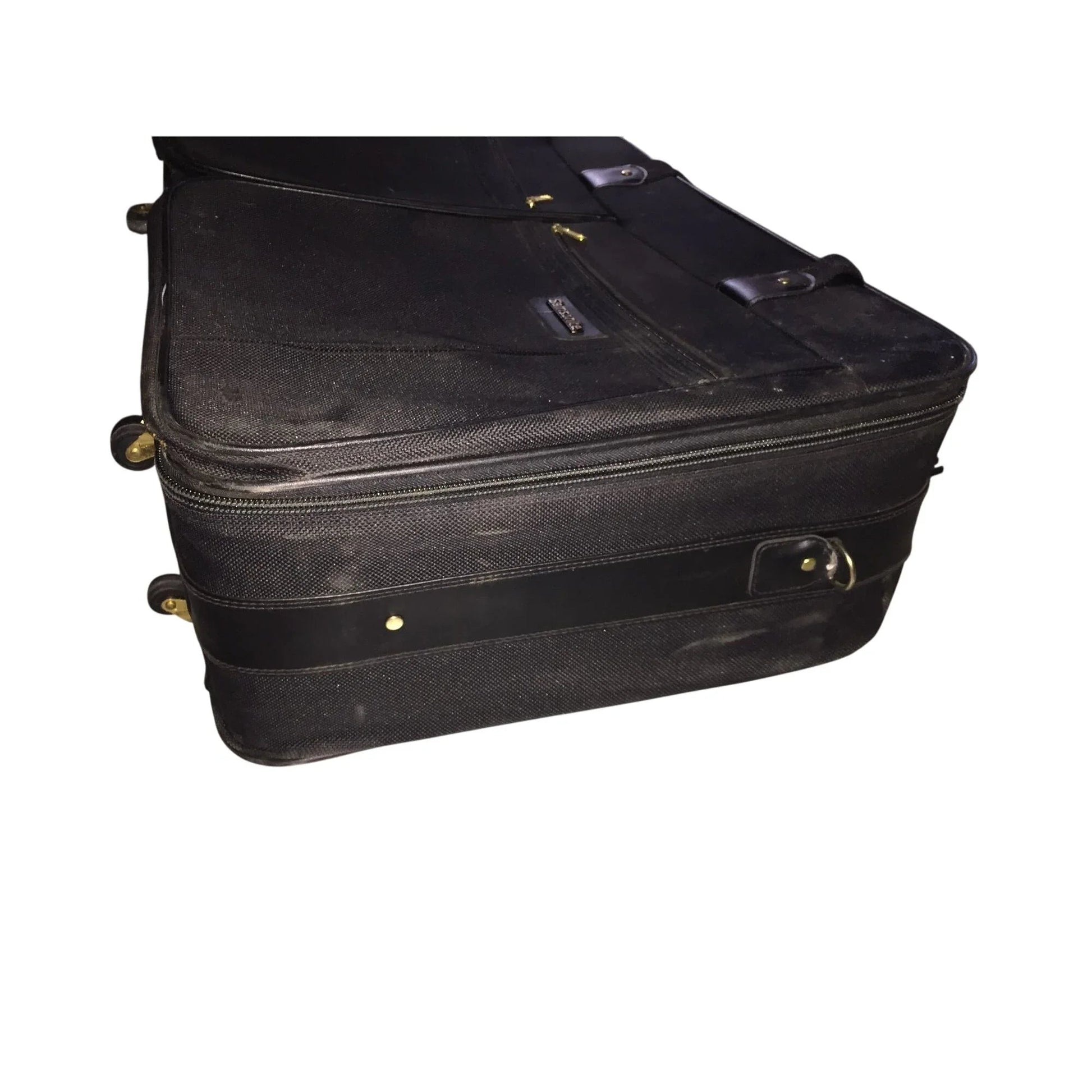 Large Black Samsonite Zippered Suitcase on Wheels - samsonite - Luggage & Bags - A+ Stuff