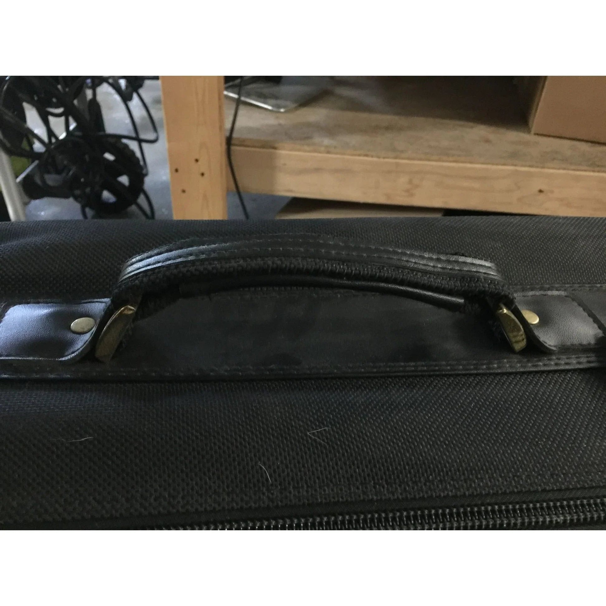 Large Black Samsonite Zippered Suitcase on Wheels - samsonite - Luggage & Bags - A+ Stuff