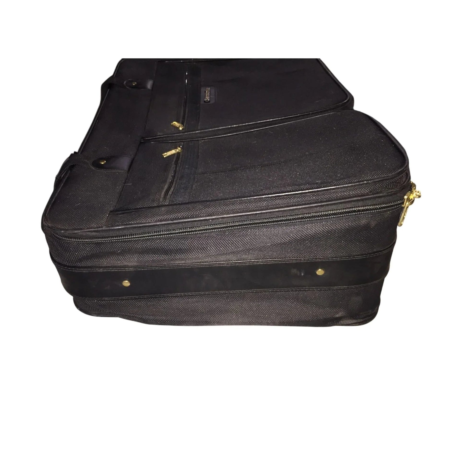 Large Black Samsonite Zippered Suitcase on Wheels - samsonite - Luggage & Bags - A+ Stuff