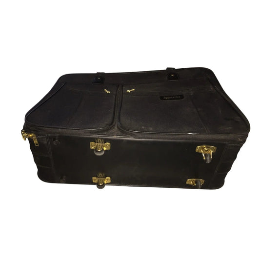 Large Black Samsonite Zippered Suitcase on Wheels - samsonite - Luggage & Bags - A+ Stuff