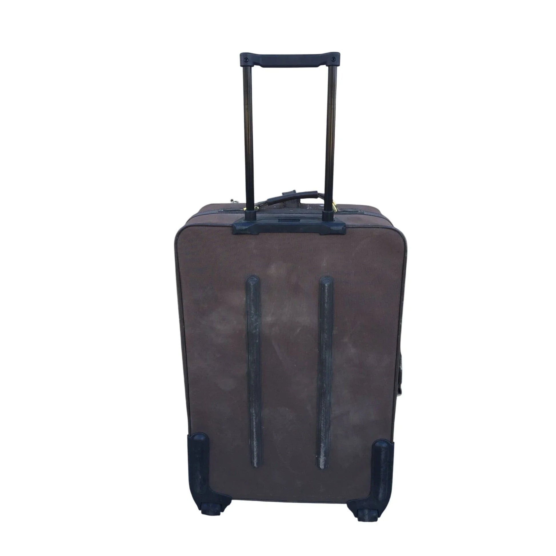 Large Brown Samsonite Zippered Suitcase on Wheels - samsonite - Luggage & Bags - A+ Stuff