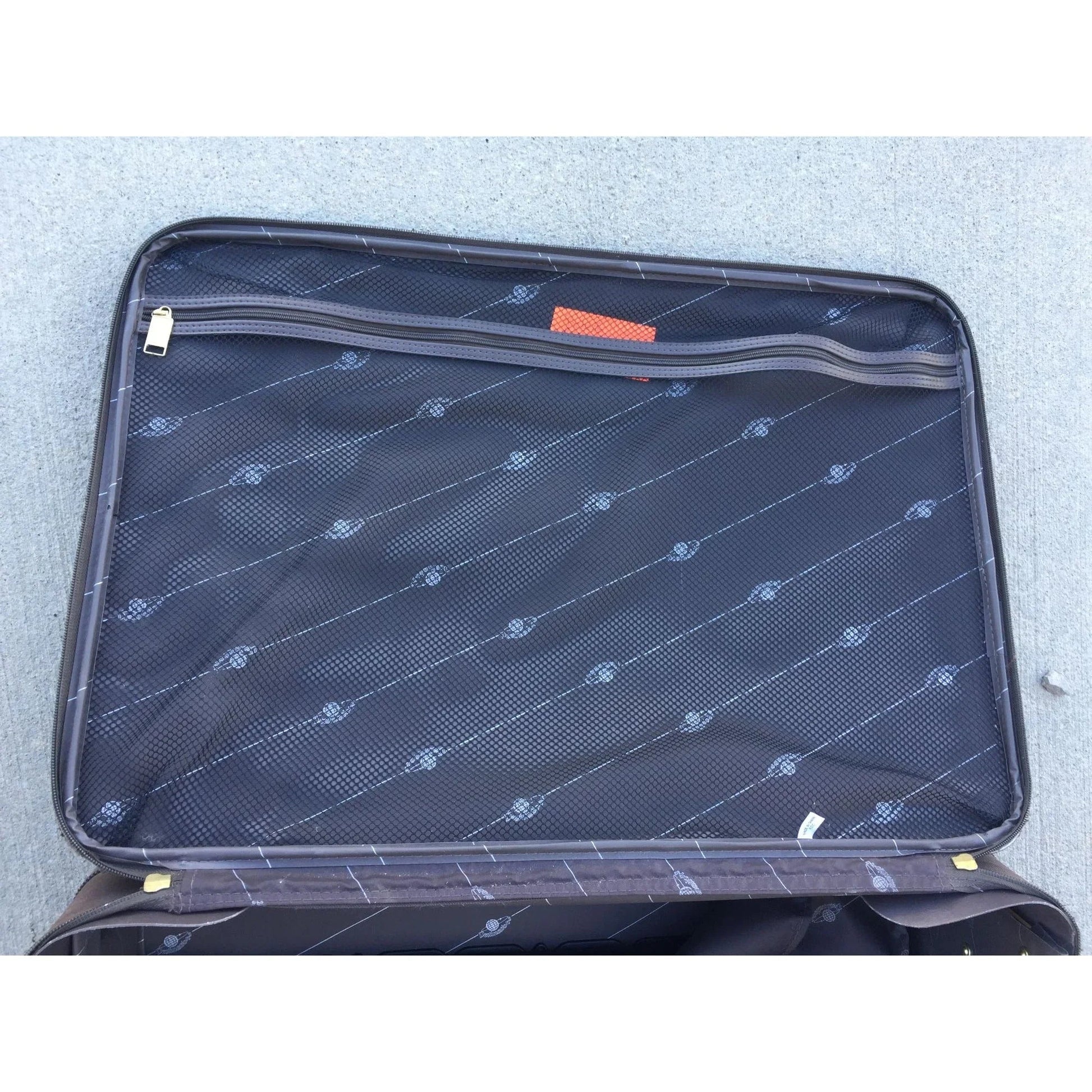 Large Brown Samsonite Zippered Suitcase on Wheels - samsonite - Luggage & Bags - A+ Stuff