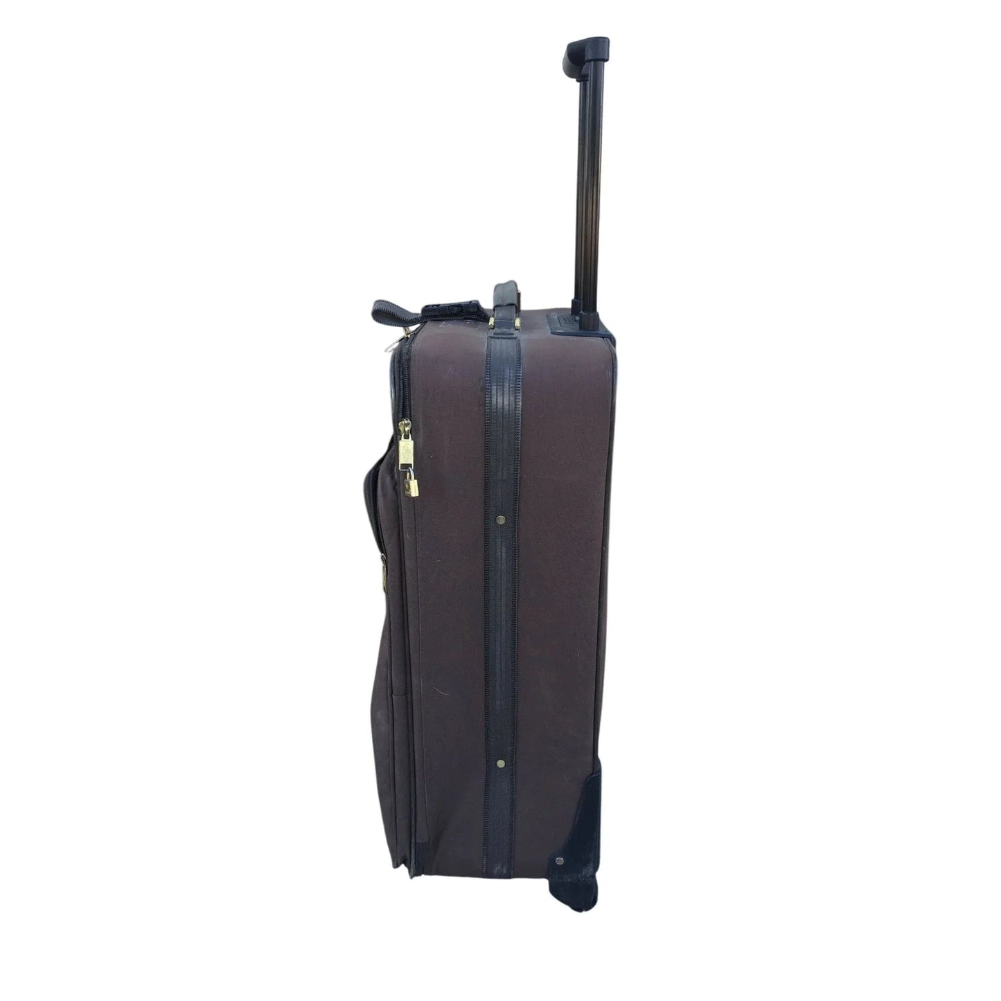 Large Brown Samsonite Zippered Suitcase on Wheels - samsonite - Luggage & Bags - A+ Stuff