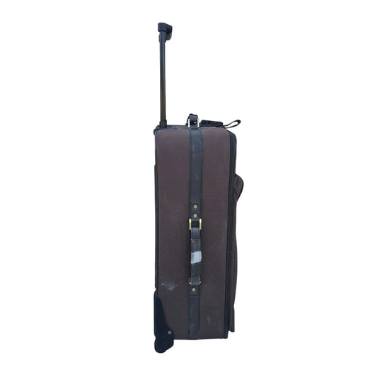 Large Brown Samsonite Zippered Suitcase on Wheels - samsonite - Luggage & Bags - A+ Stuff