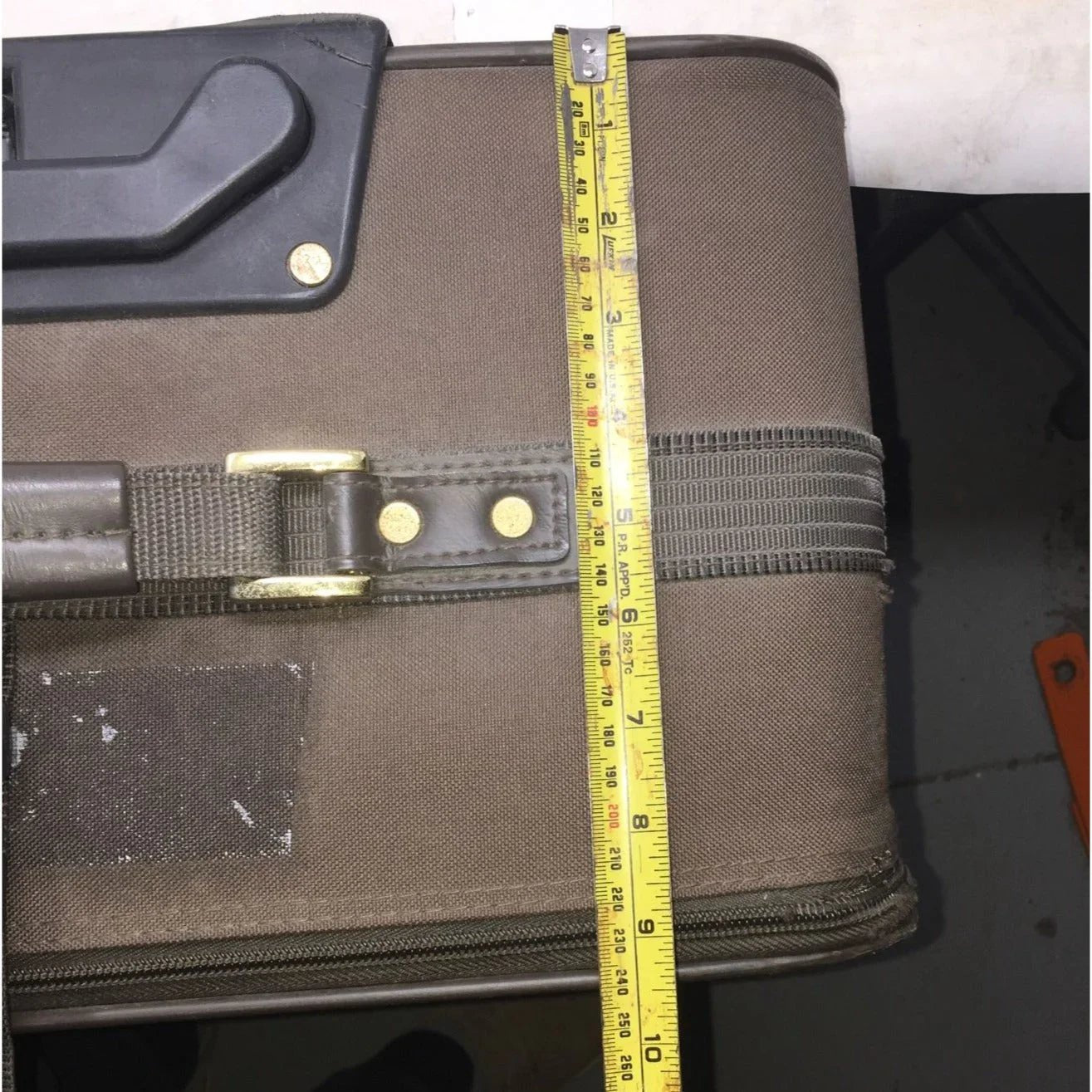 Large Brown Samsonite Zippered Suitcase on Wheels - samsonite - Luggage & Bags - A+ Stuff