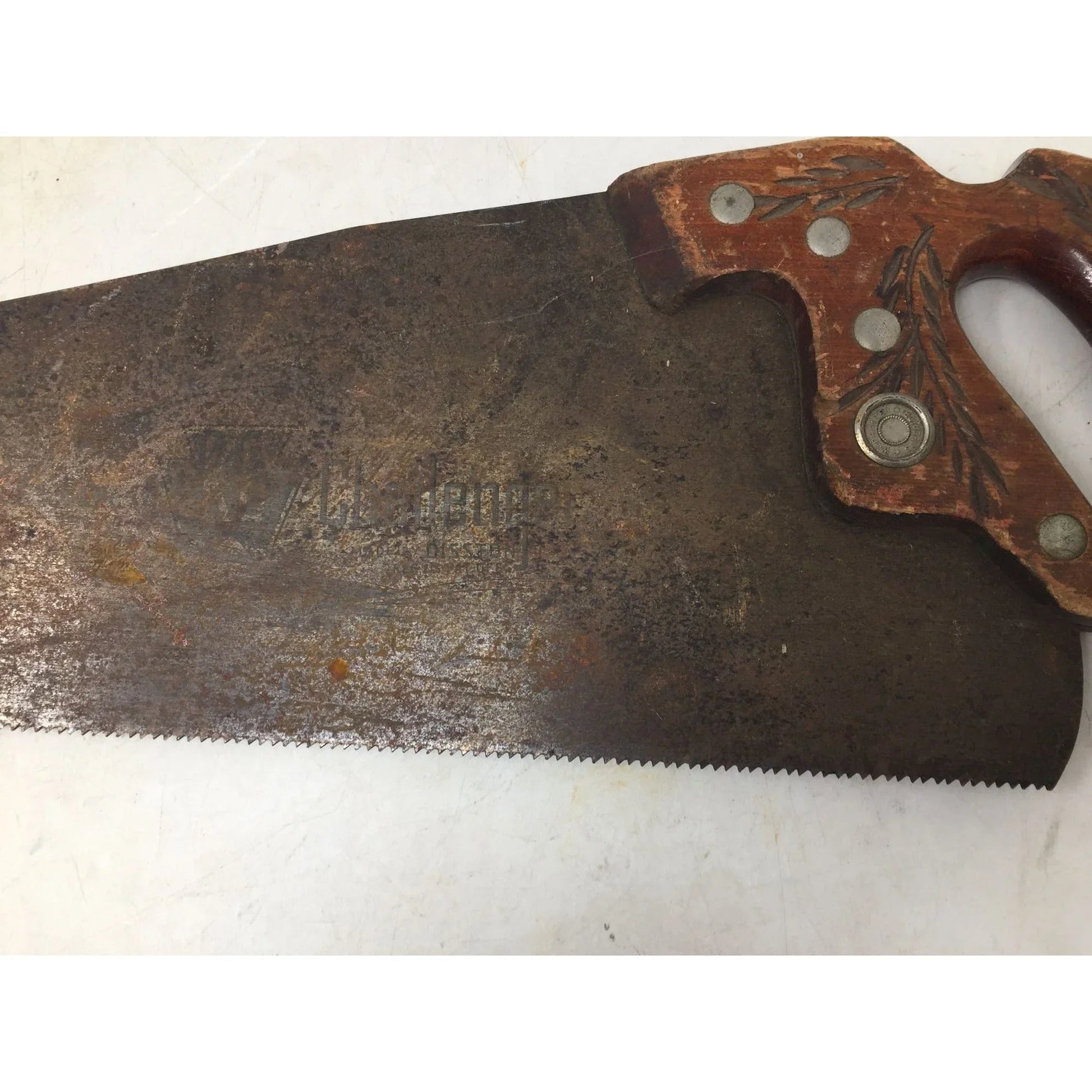 Large Vintage Hand Saw with Wooden Handle - A+ Stuff - Tools - A+ Stuff