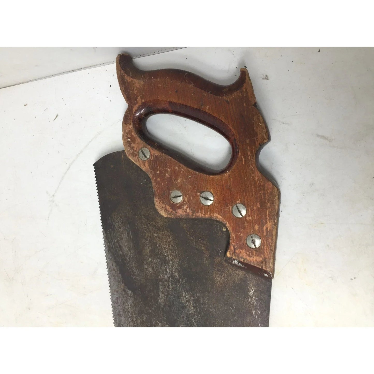 Large Vintage Hand Saw with Wooden Handle - A+ Stuff - Tools - A+ Stuff