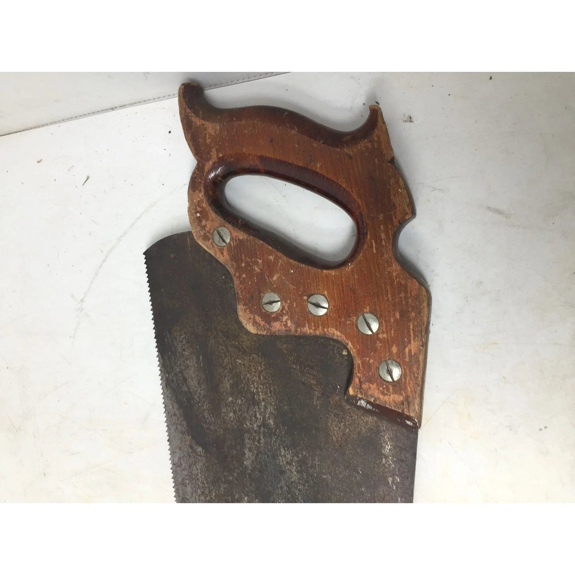 Large Vintage Hand Saw with Wooden Handle - A+ Stuff - Tools - A+ Stuff