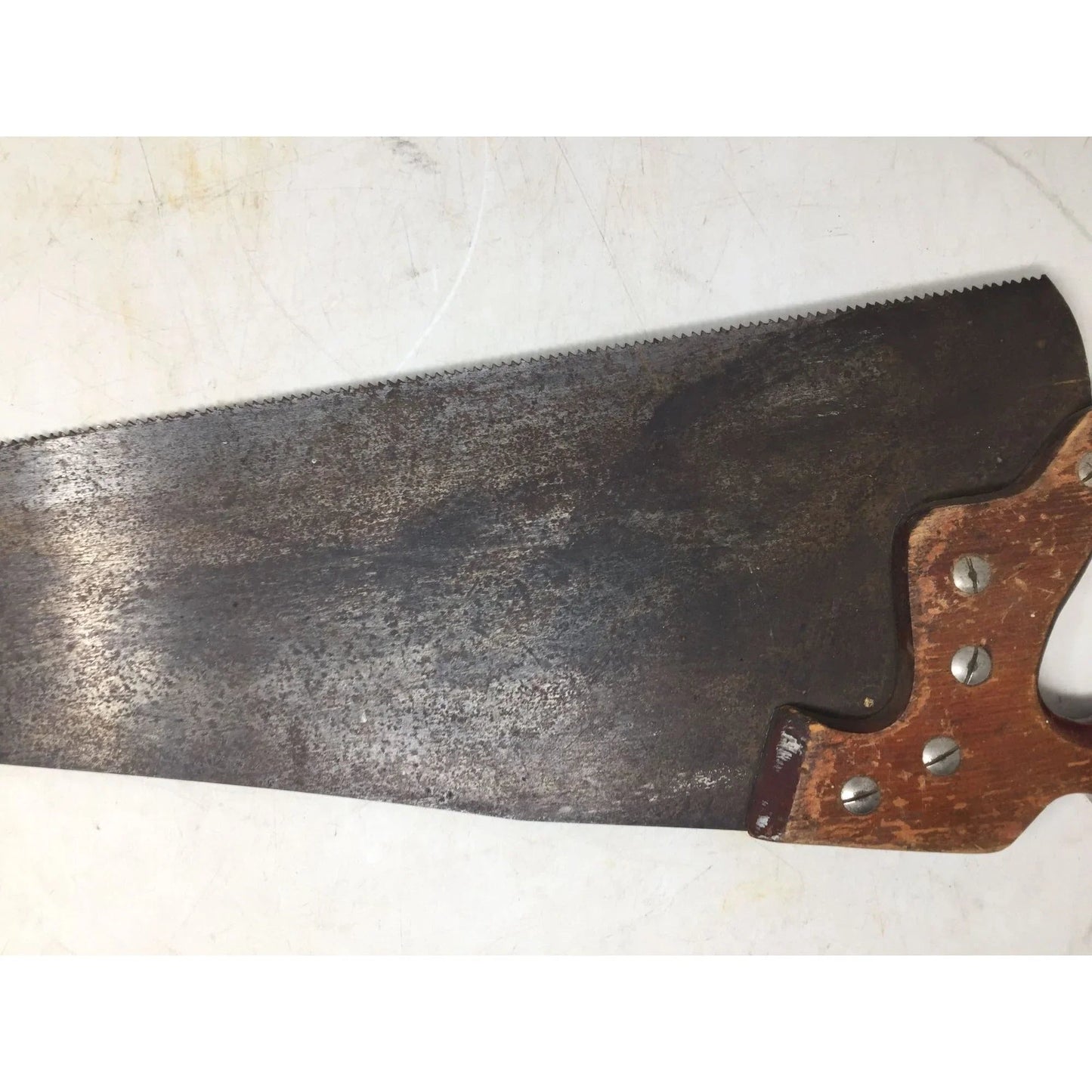 Large Vintage Hand Saw with Wooden Handle - A+ Stuff - Tools - A+ Stuff