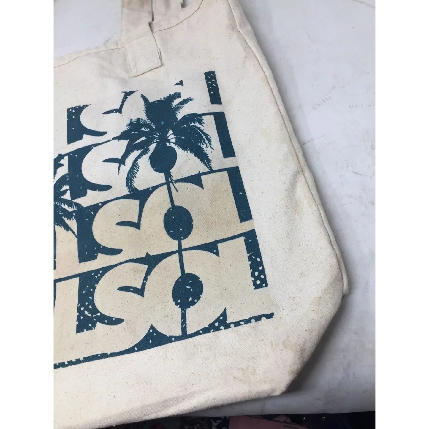 Large White Del Sol Color change Tote Bag with Palm Trees on it - del sol - Bag - A+ Stuff