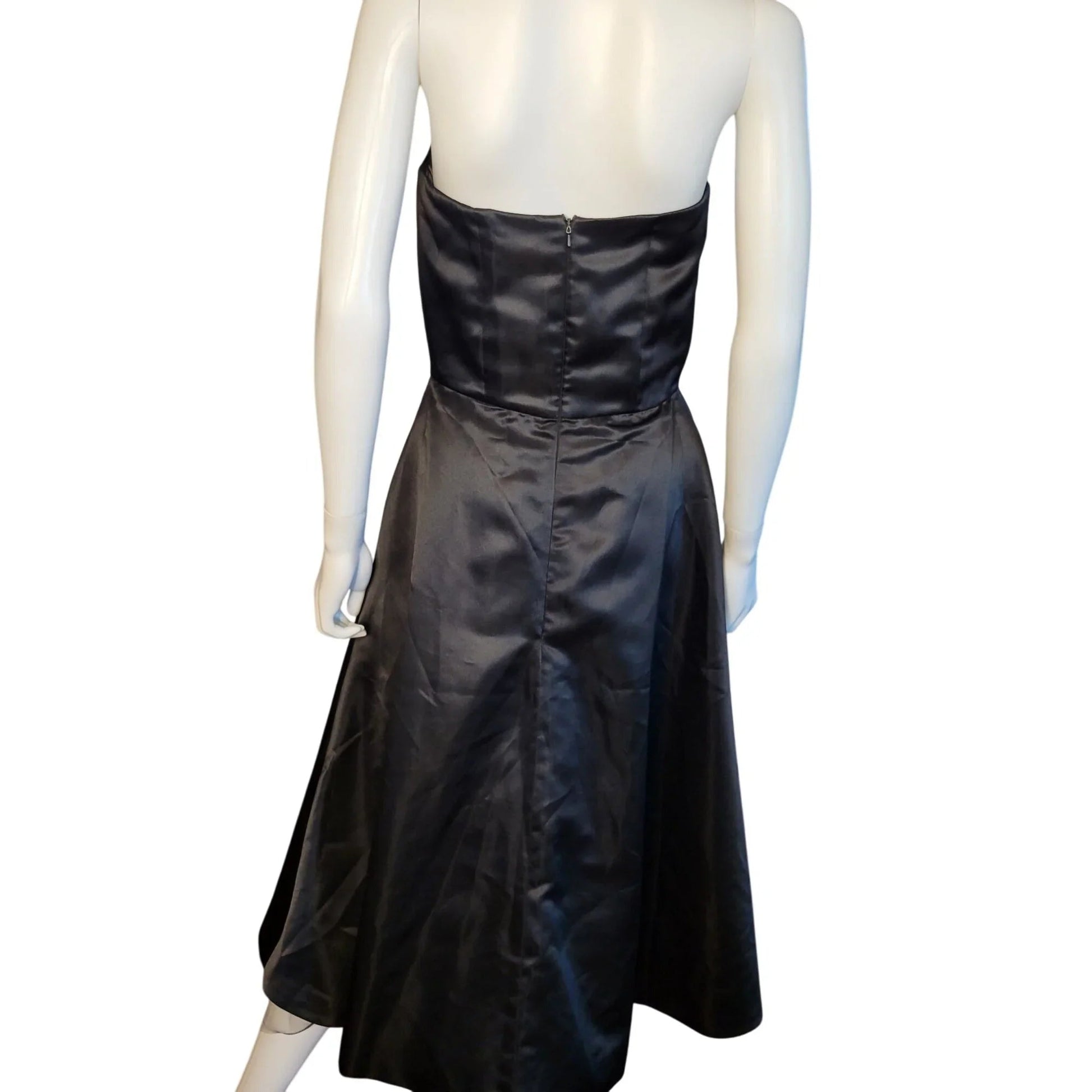 Larry Rehak Women's Black Strapless Dress with Zip on the Back - Larry Rehak - dress - A+ Stuff