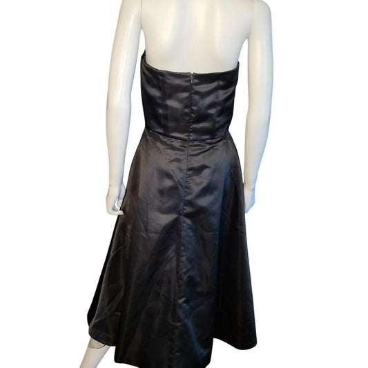 Larry Rehak Women's Black Strapless Dress with Zip on the Back - Larry Rehak - dress - A+ Stuff