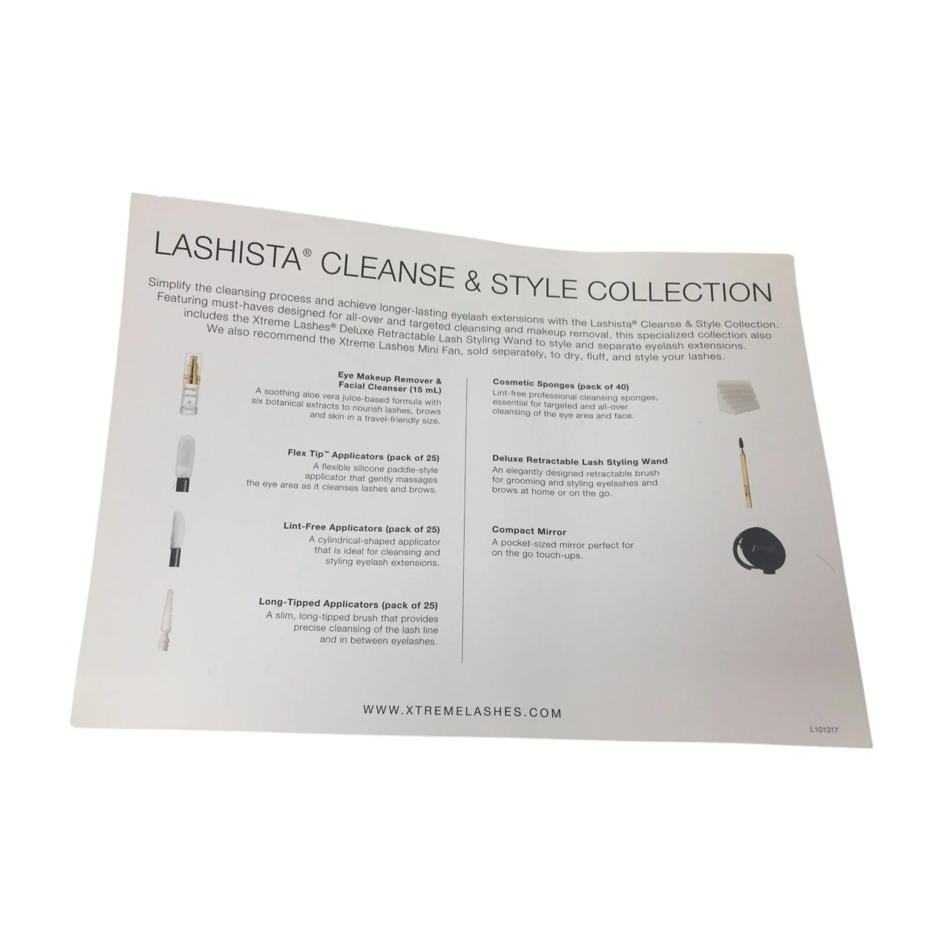 Lashista Cleanse And Style Collection - Mirror, Wand, Makeup Remover & Cleanser, Sponges - Xtreme Lashes by Jo Mousslli - Make up - A+ Stuff