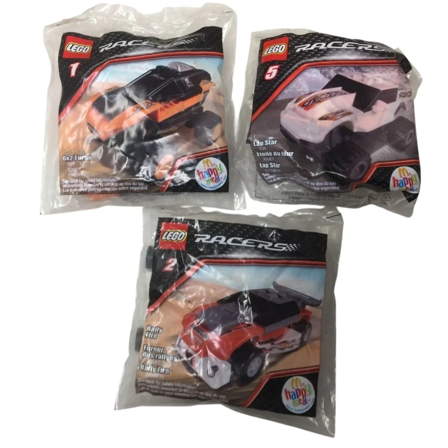 LEGO RACERS MCDONALDS HAPPY MEAL TOYS (3) - lego - Toys - A+ Stuff