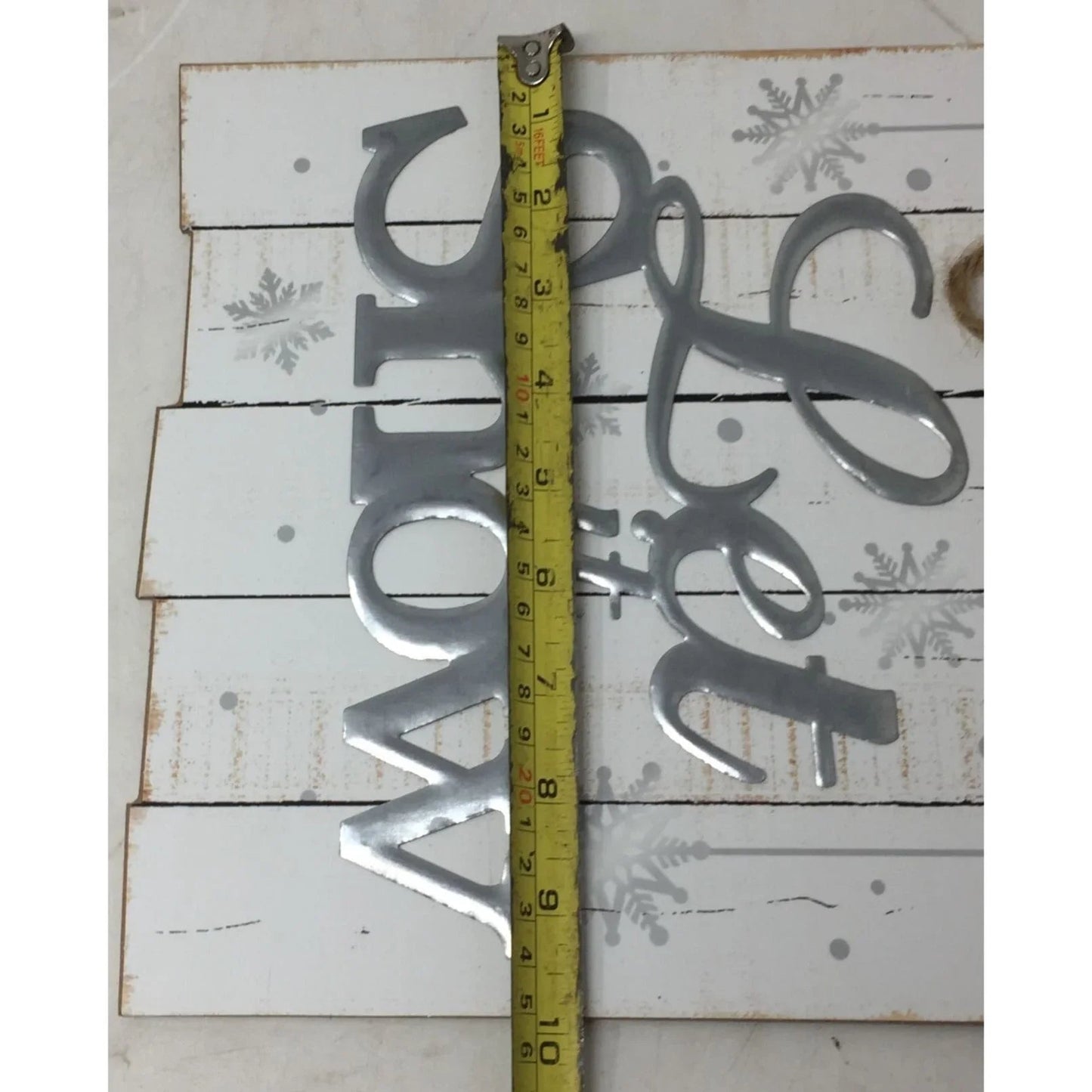 ''Let it Snow'' Wooden Christmas Holiday Decoration - A+ Stuff - Seasonal & Holiday Decorations - A+ Stuff
