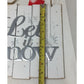 ''Let it Snow'' Wooden Christmas Holiday Decoration - A+ Stuff - Seasonal & Holiday Decorations - A+ Stuff