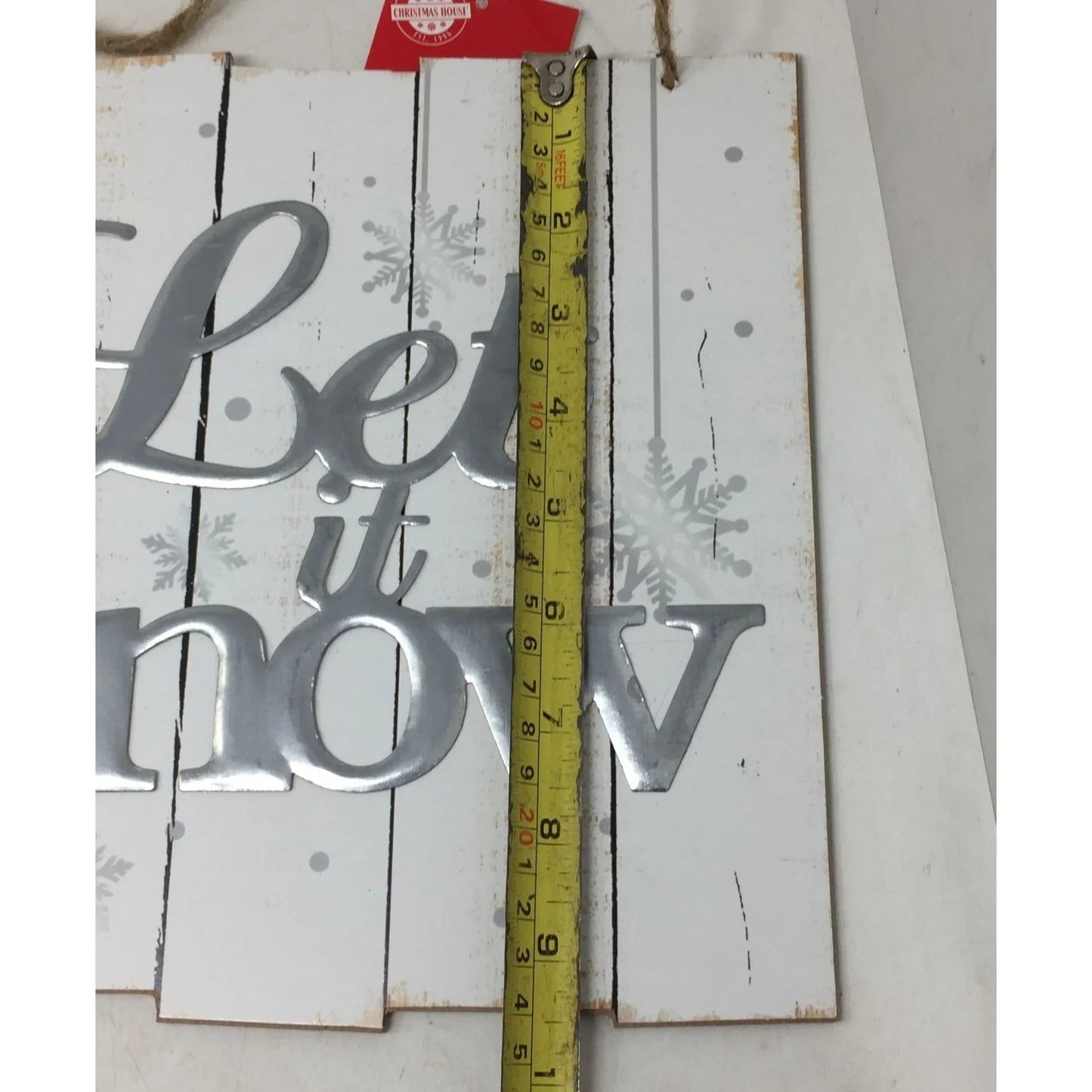 ''Let it Snow'' Wooden Christmas Holiday Decoration - A+ Stuff - Seasonal & Holiday Decorations - A+ Stuff