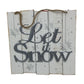 ''Let it Snow'' Wooden Christmas Holiday Decoration - A+ Stuff - Seasonal & Holiday Decorations - A+ Stuff