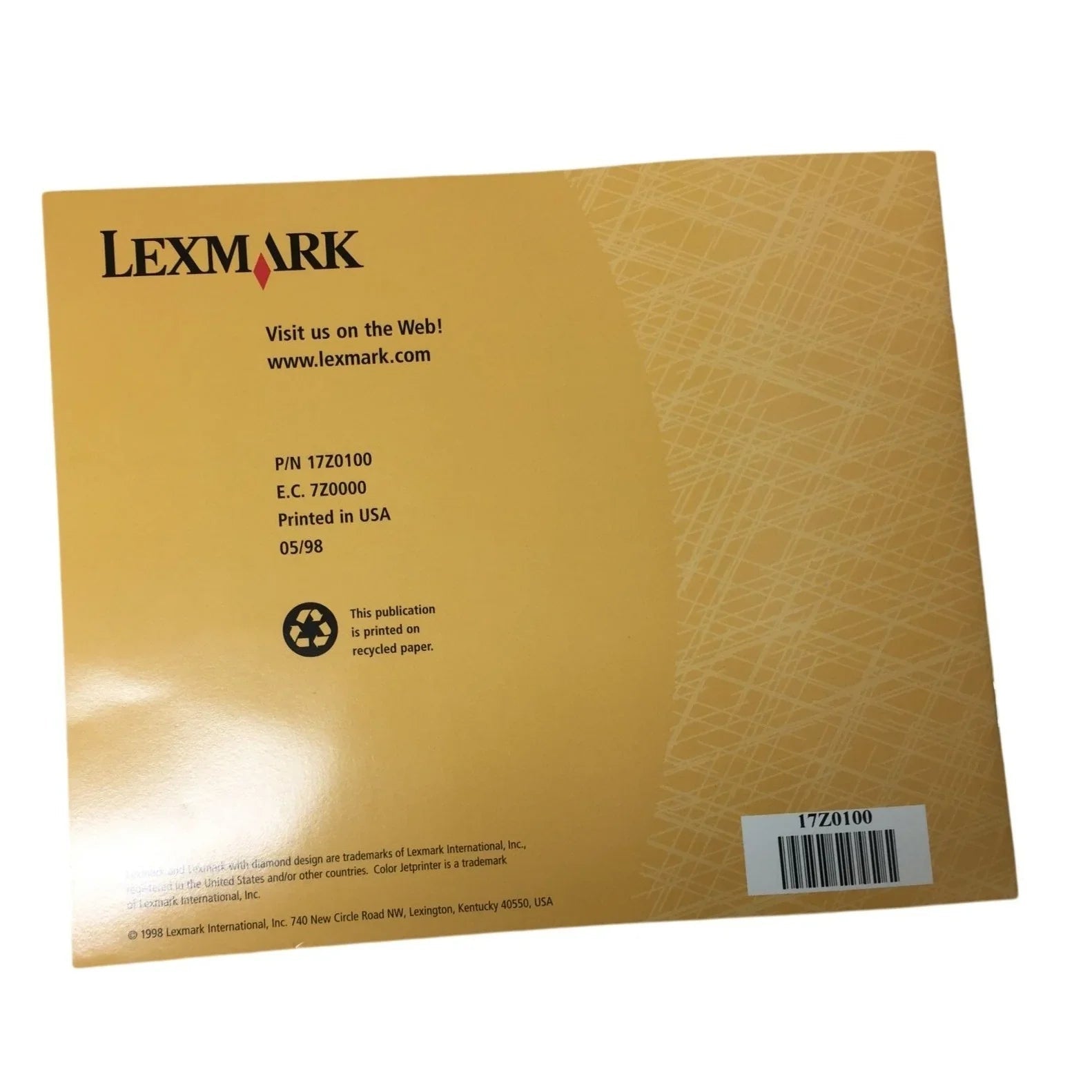 LEXMARK Z12 1100 Color Jet Printer with User's Guide/Just Getting Started Brochure - lexmark - Office Supplies - A+ Stuff