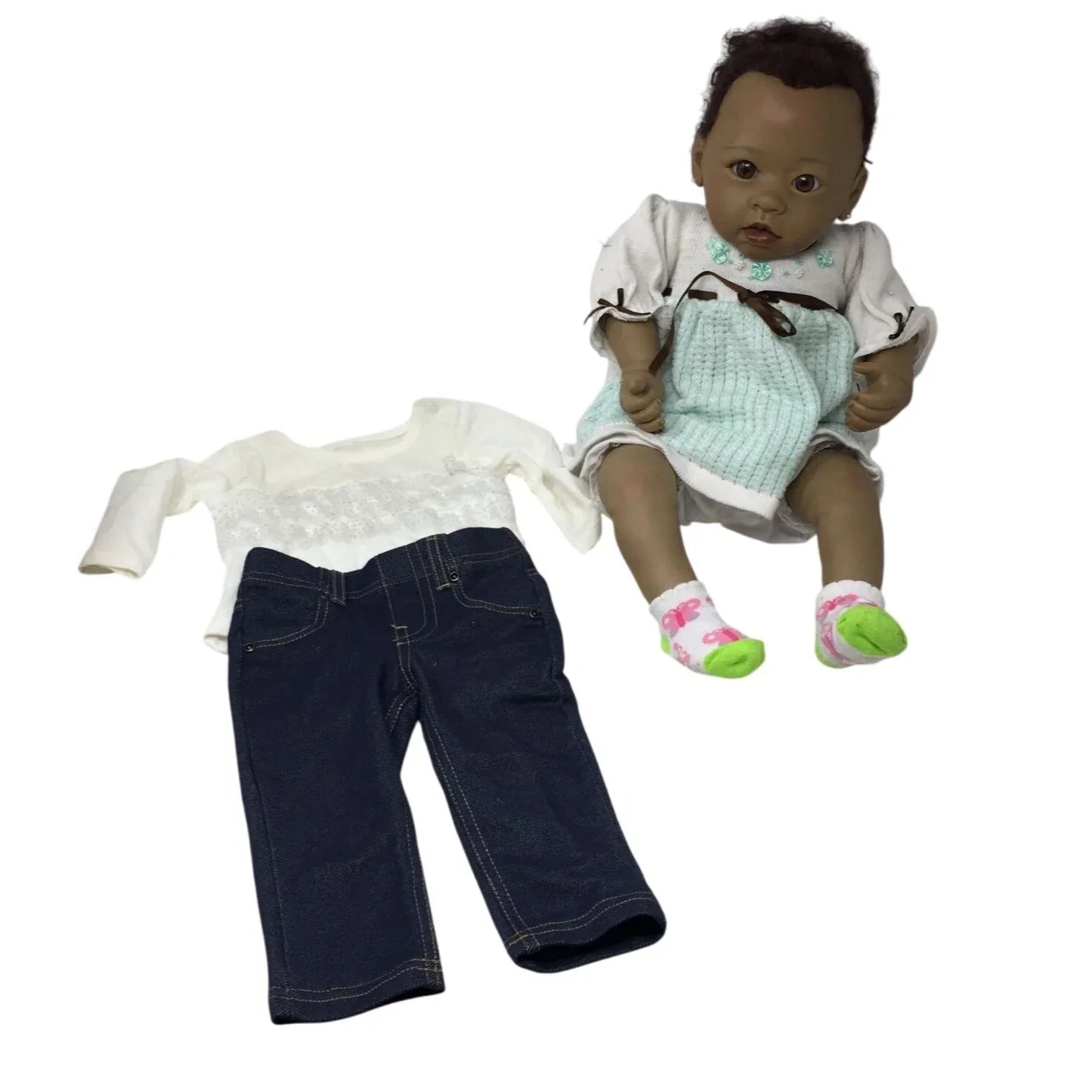 Linda Murray ADG Baby Doll with 1 Diaper, 2 Outfits, 1 pair of socks - The Ashton Drake Galleries - Dolls - A+ Stuff