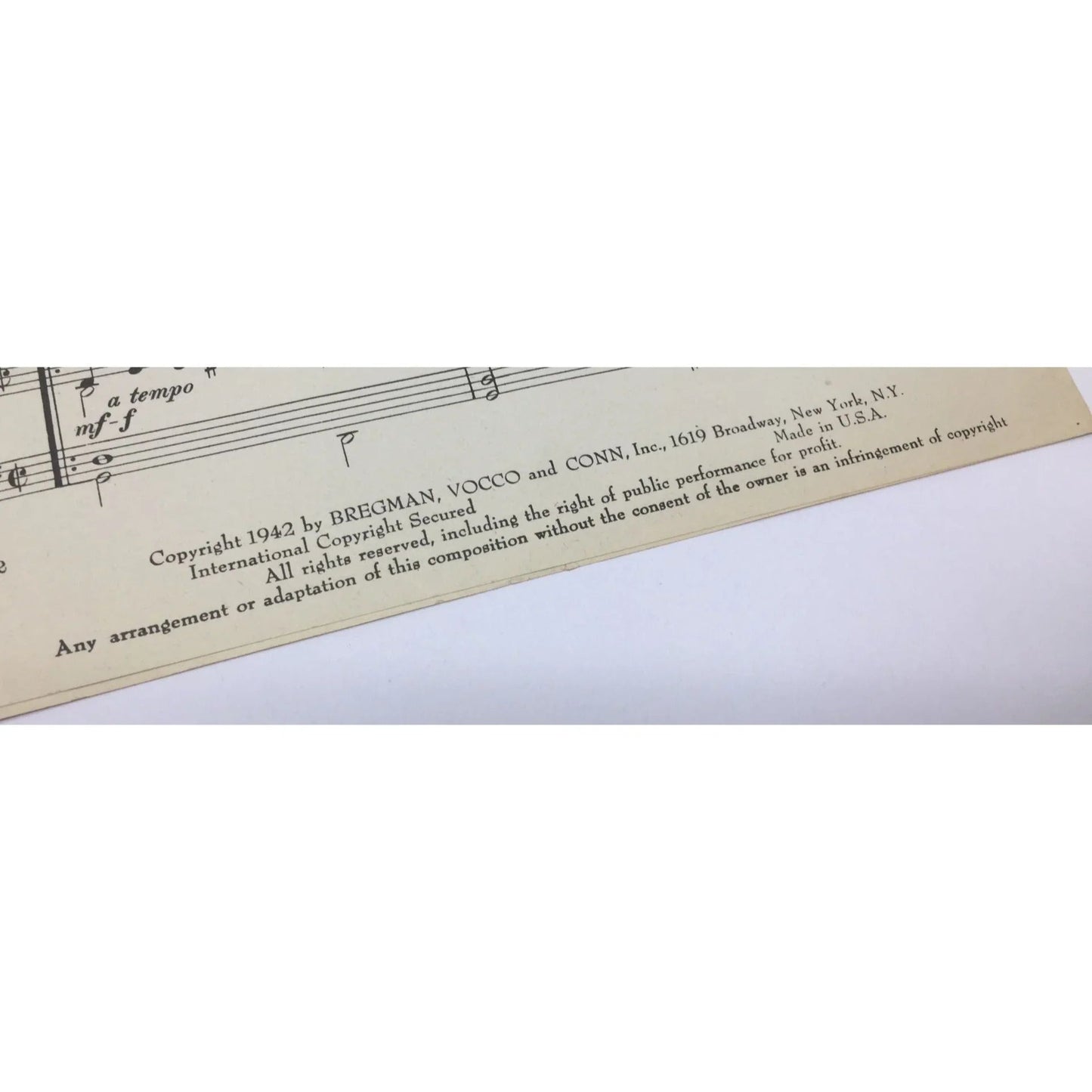''LINGER A LITTLE LONGER'' By Carmen Lombardo and John Jacob Loeb - A+ Stuff - SHEET MUSIC - A+ Stuff