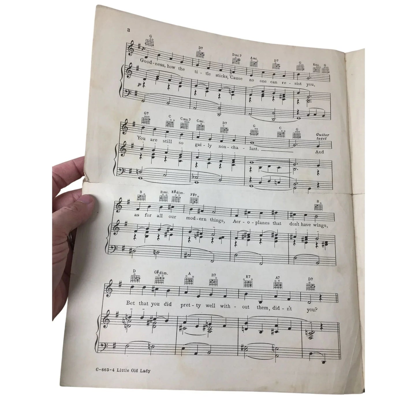 ''LITTLE OLD LADY'' by Hoagy Carmichael and Stanley Adams - A+ Stuff - SHEET MUSIC - A+ Stuff