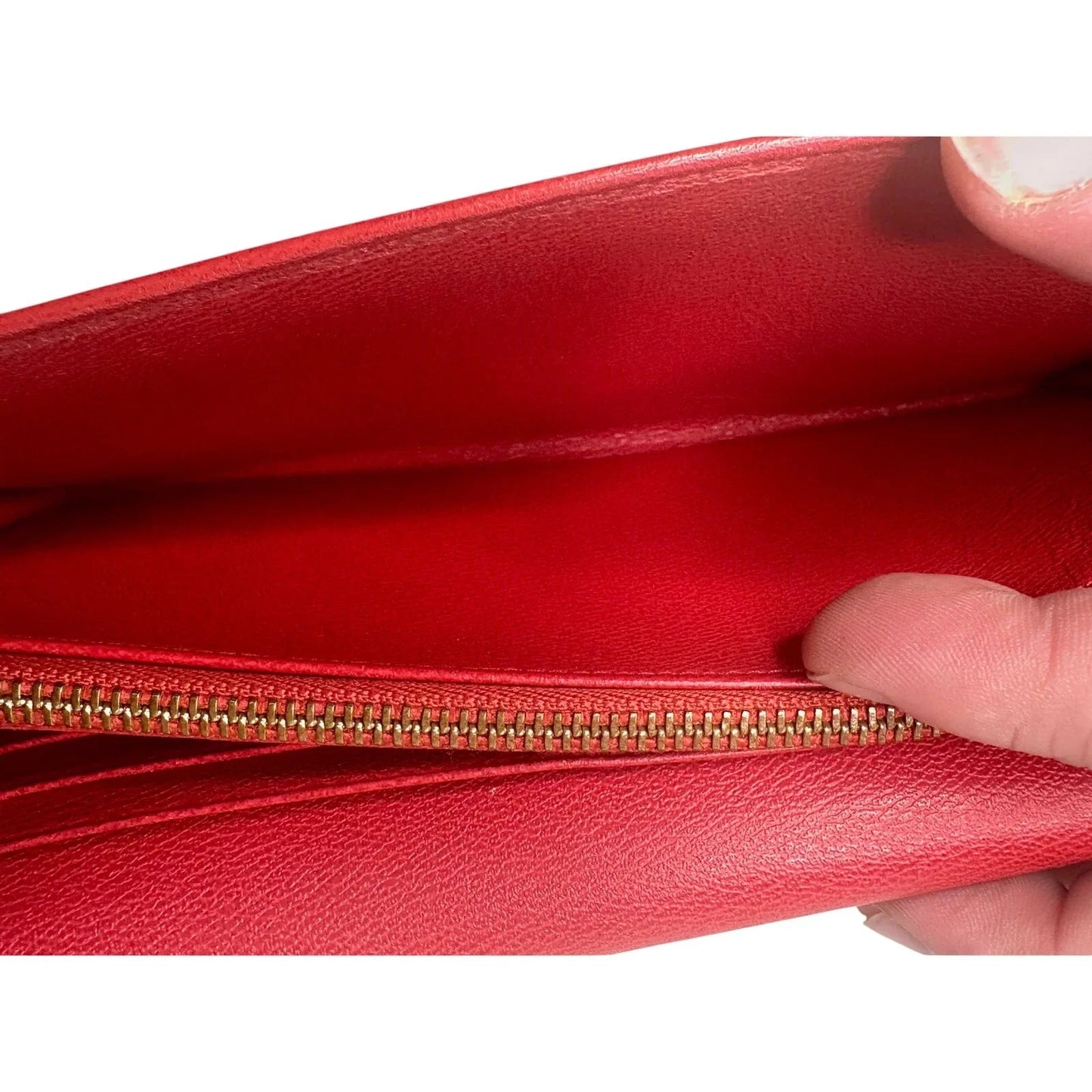 Loewe Anagram Flap Leather Continental Long Wallet - Red - Loewe - Long Wallet - A+ Stuff