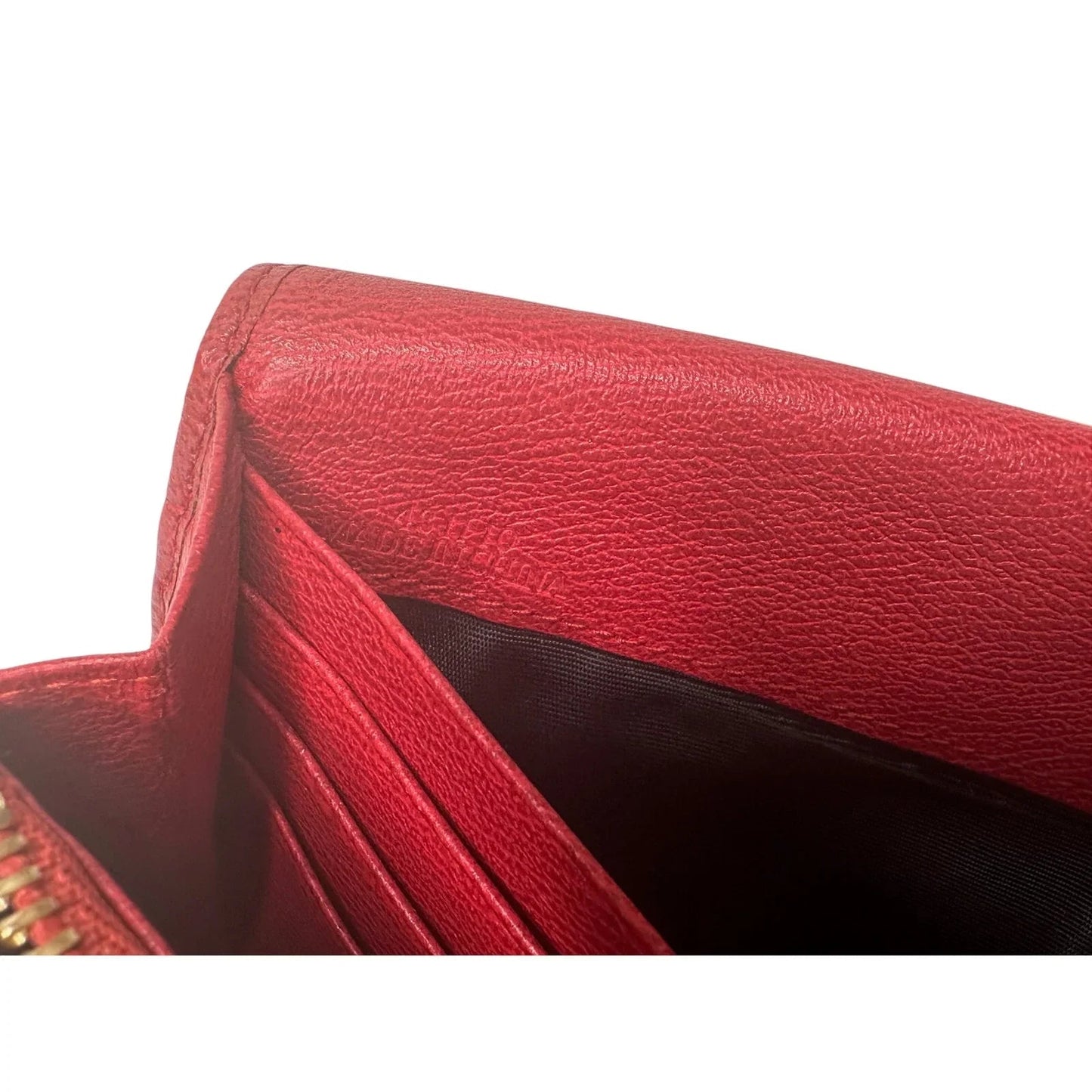 Loewe Anagram Flap Leather Continental Long Wallet - Red - Loewe - Long Wallet - A+ Stuff