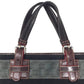 LOEWE - Leather - Trimmed Anagram Canvas Tote Black & Gray - Loewe - tote bag - A+ Stuff