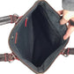 LOEWE - Leather - Trimmed Anagram Canvas Tote Black & Gray - Loewe - tote bag - A+ Stuff
