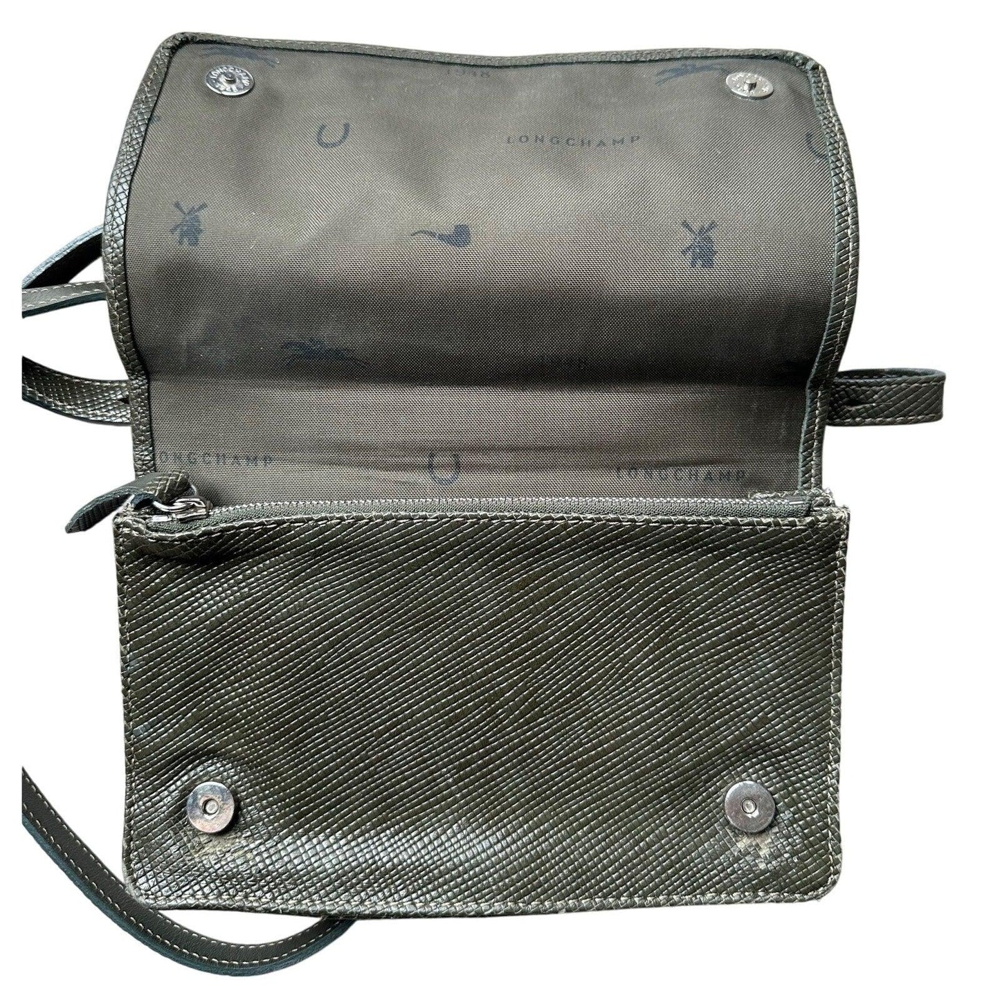 Longchamp Compact Pebbled Leather Crossbody Bag - Longchamp - Crossbody Bag - A+ Stuff