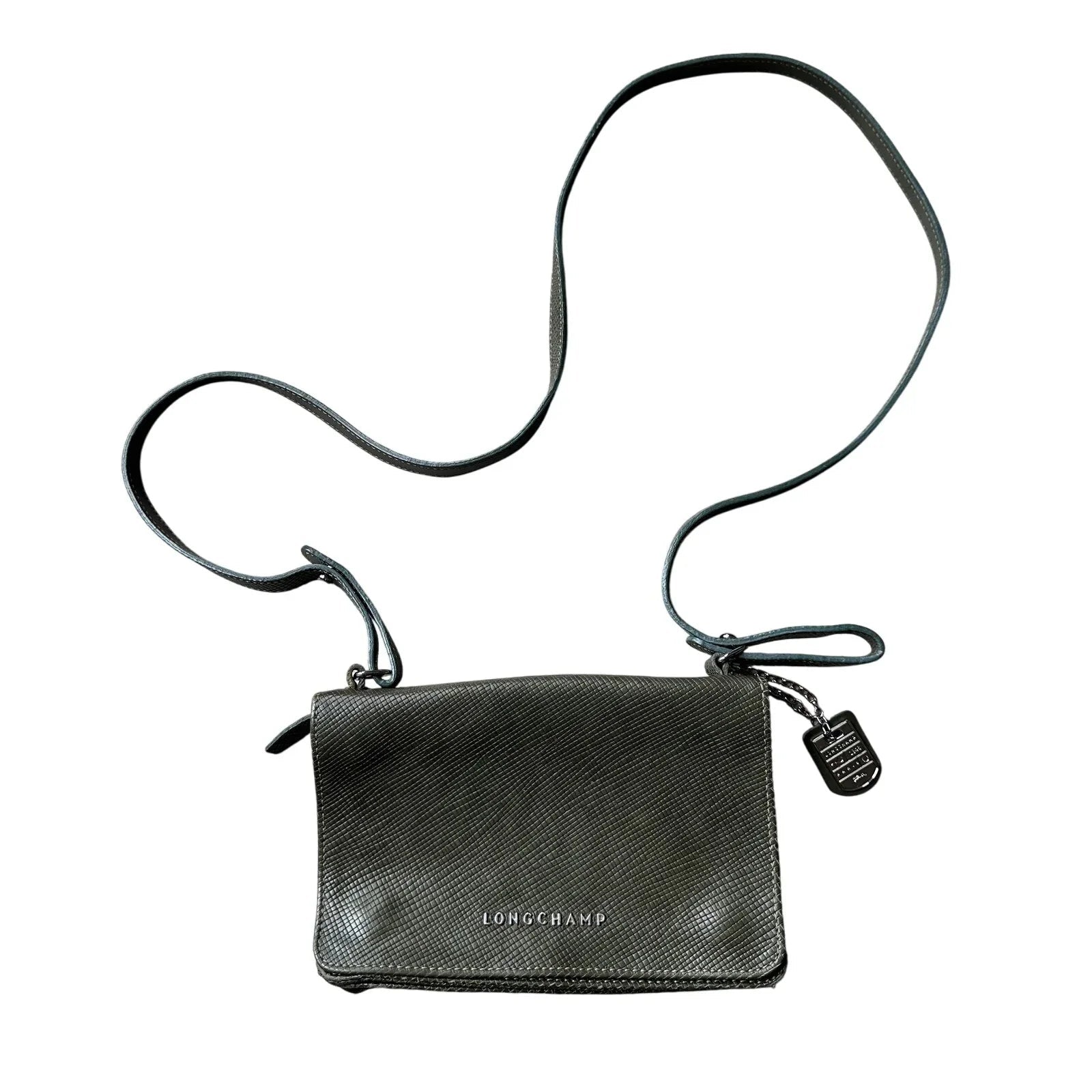 Longchamp Compact Pebbled Leather Crossbody Bag - Longchamp - Crossbody Bag - A+ Stuff