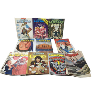 Lot of 10 Vintage National Lampoon Collectible Magazines