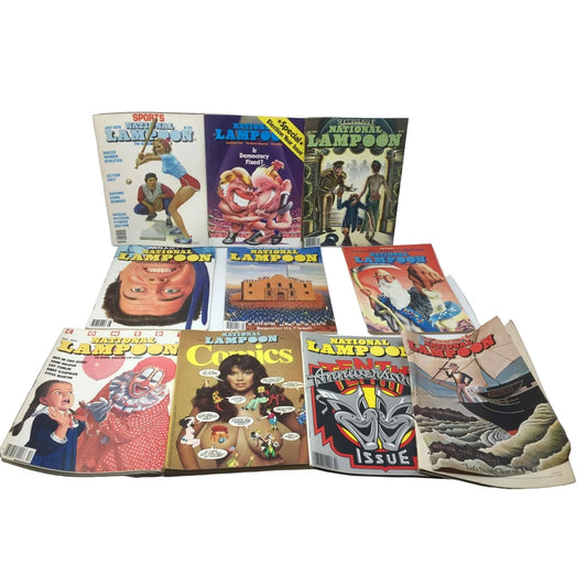 Lot of 10 Vintage National Lampoon Collectible Magazines - A+ Stuff - Magazines - A+ Stuff