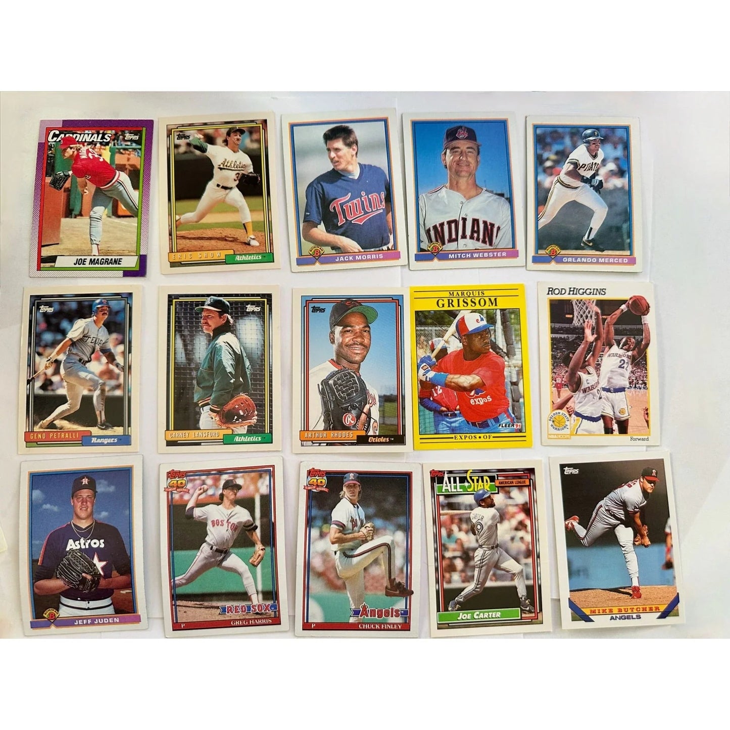 Lot of Sports Trading Cards (approx 79) Mostly Baseball, Some Basketball - Topps, Fleer, Bowman, Donruss - Sports Cards - A+ Stuff