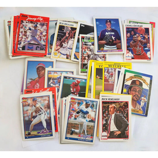 Lot of Sports Trading Cards (approx 79) Mostly Baseball, Some Basketball - Topps, Fleer, Bowman, Donruss - Sports Cards - A+ Stuff