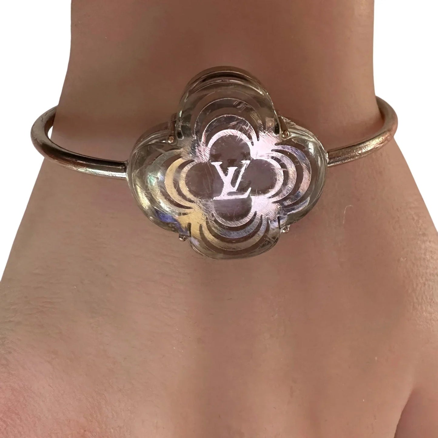 Louis Vuitton AlaFiorie Silver Bangle Bracelet - Louis Vuitton - Bracelet - A+ Stuff
