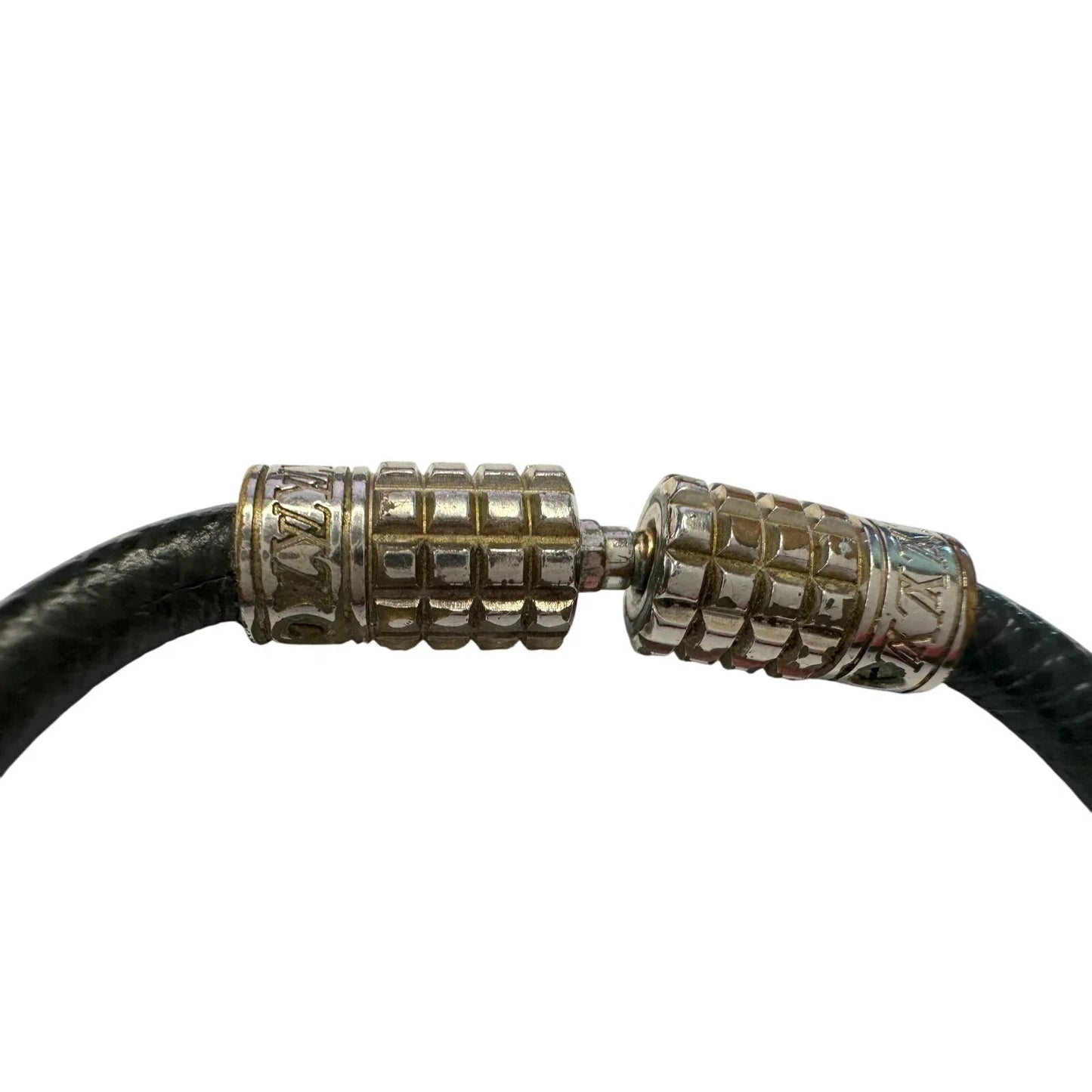 Louis Vuitton Black Taiga Leather Digit Bracelet with Dust Bag, Box & Care Booklet - Louis Vuitton - Bracelet - A+ Stuff