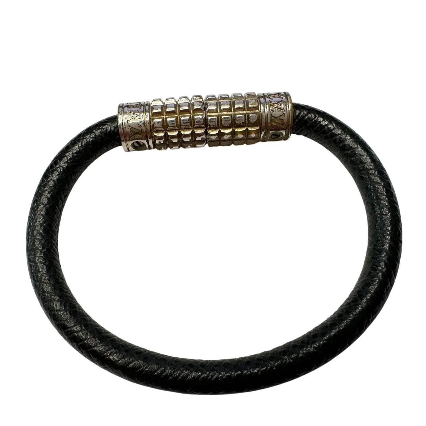 Louis Vuitton Black Taiga Leather Digit Bracelet with Dust Bag, Box & Care Booklet - Louis Vuitton - Bracelet - A+ Stuff